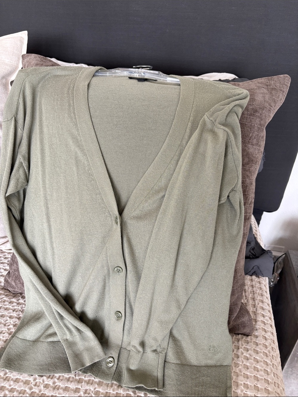 Banana Republic Olive Green Knit Cardigan